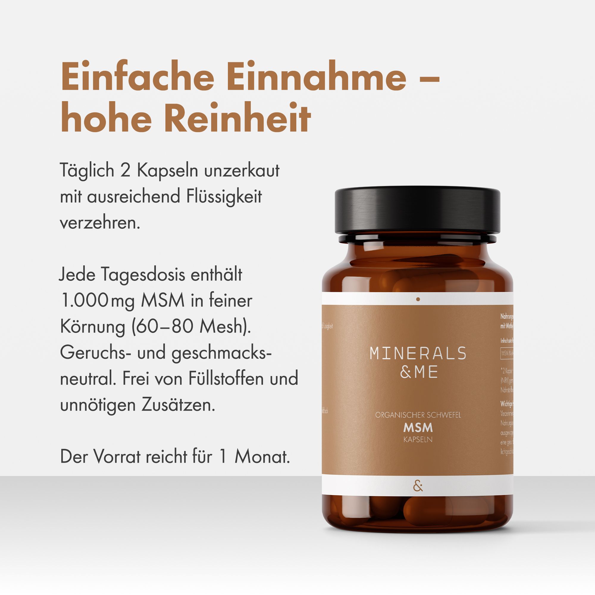 MINERALS & ME® MSM Kapseln