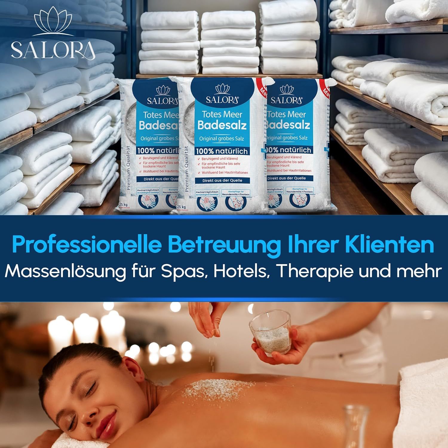 Salora® Totes Meer Badesalz aus Jordanien - als Badezusatz