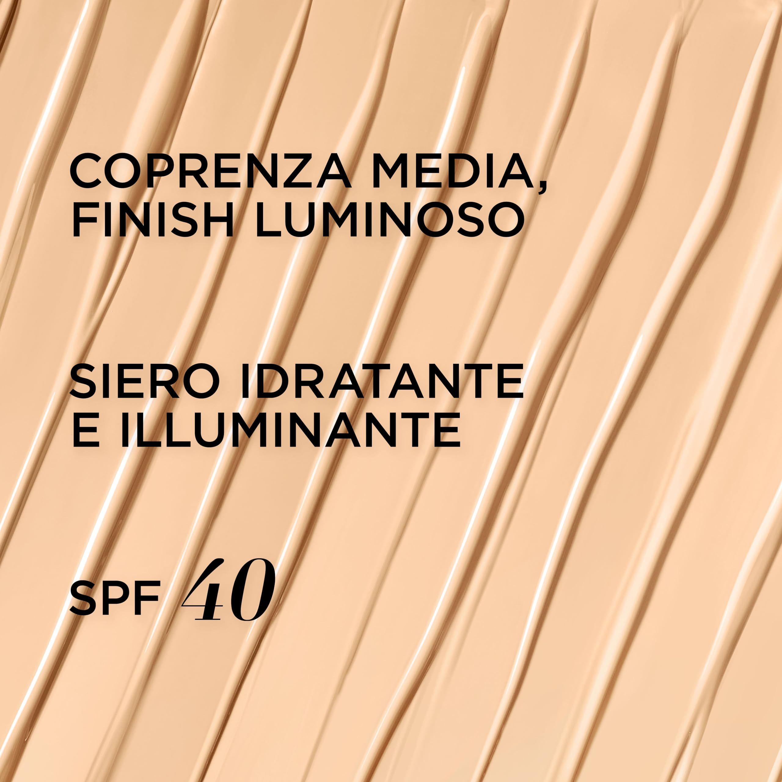 Produkttextur mit Aufschrift "SPF 40".