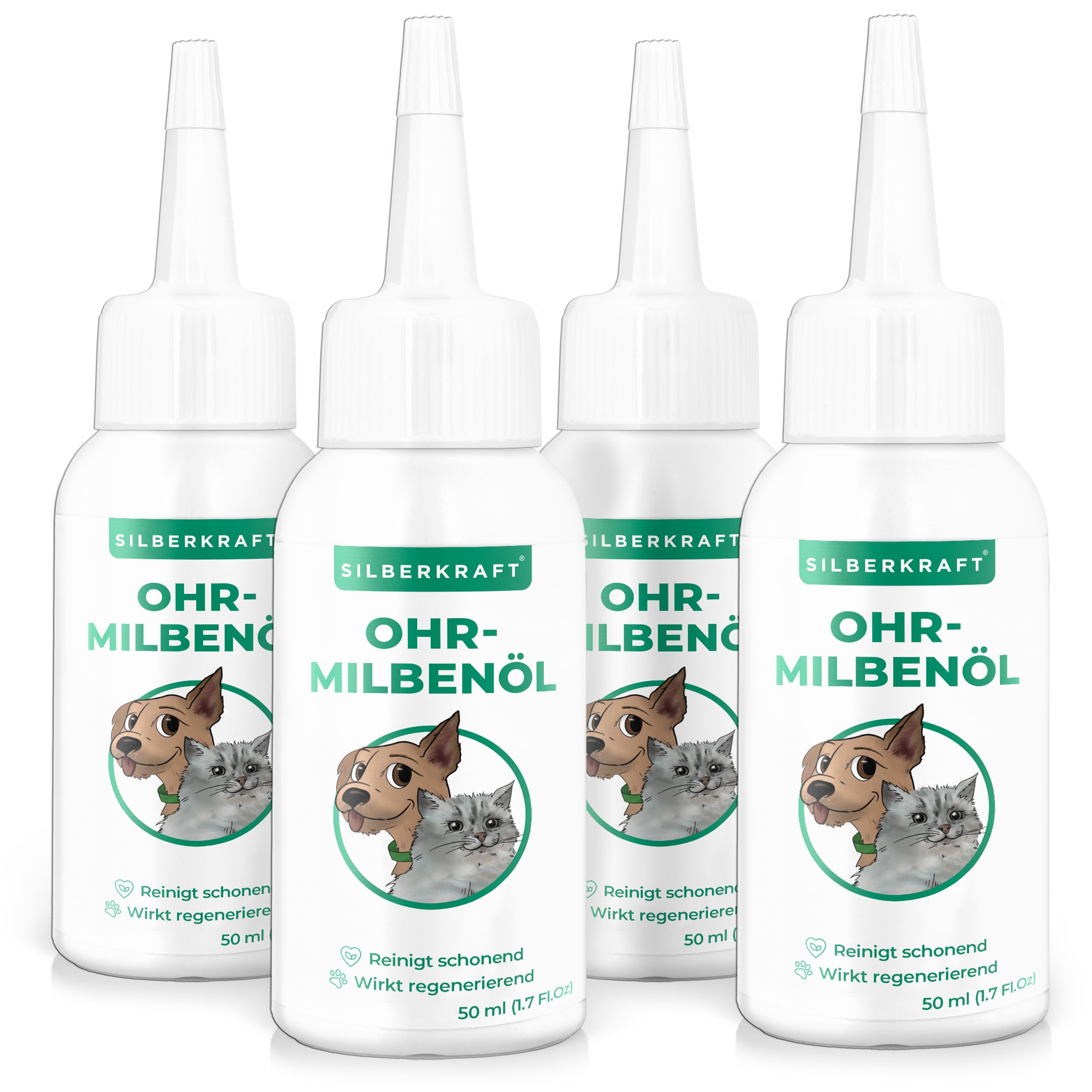 SILBERKRAFT Ohrmilbenöl Hund & Katze