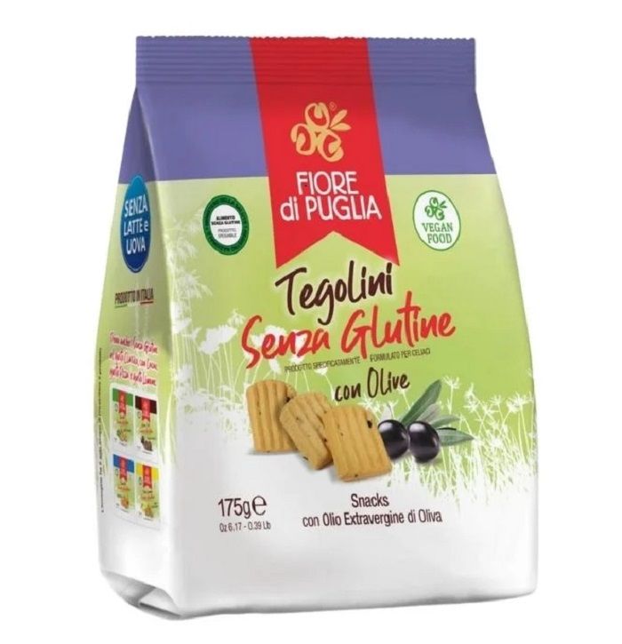 Tegolini Senza Glutine alle Olive - Fiore di Puglia