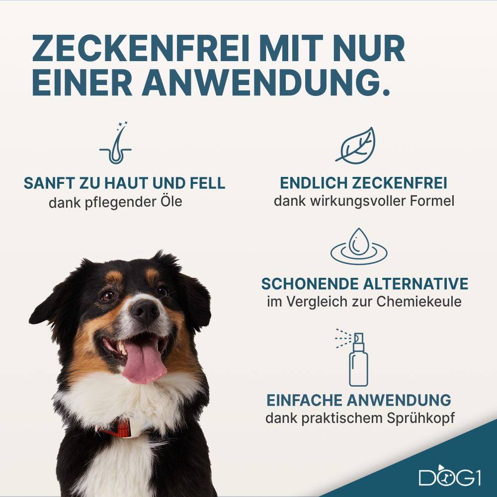 DOG1 Zeckenspray für Hunde