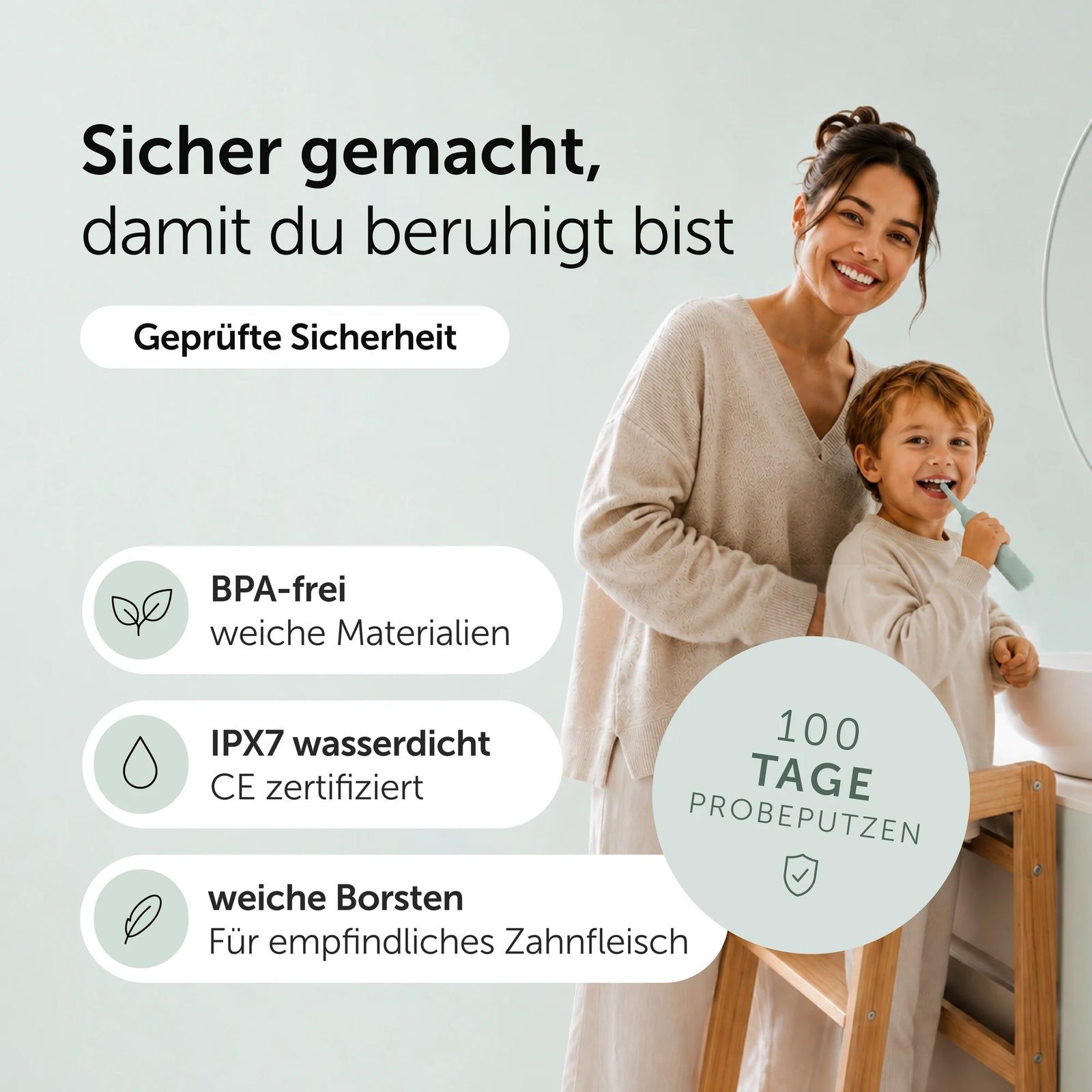 Wondersmile Kids Schallzahnbürste - Testsieger 2026 - elektrische Kinderzahnbürste ab 3 Jahren