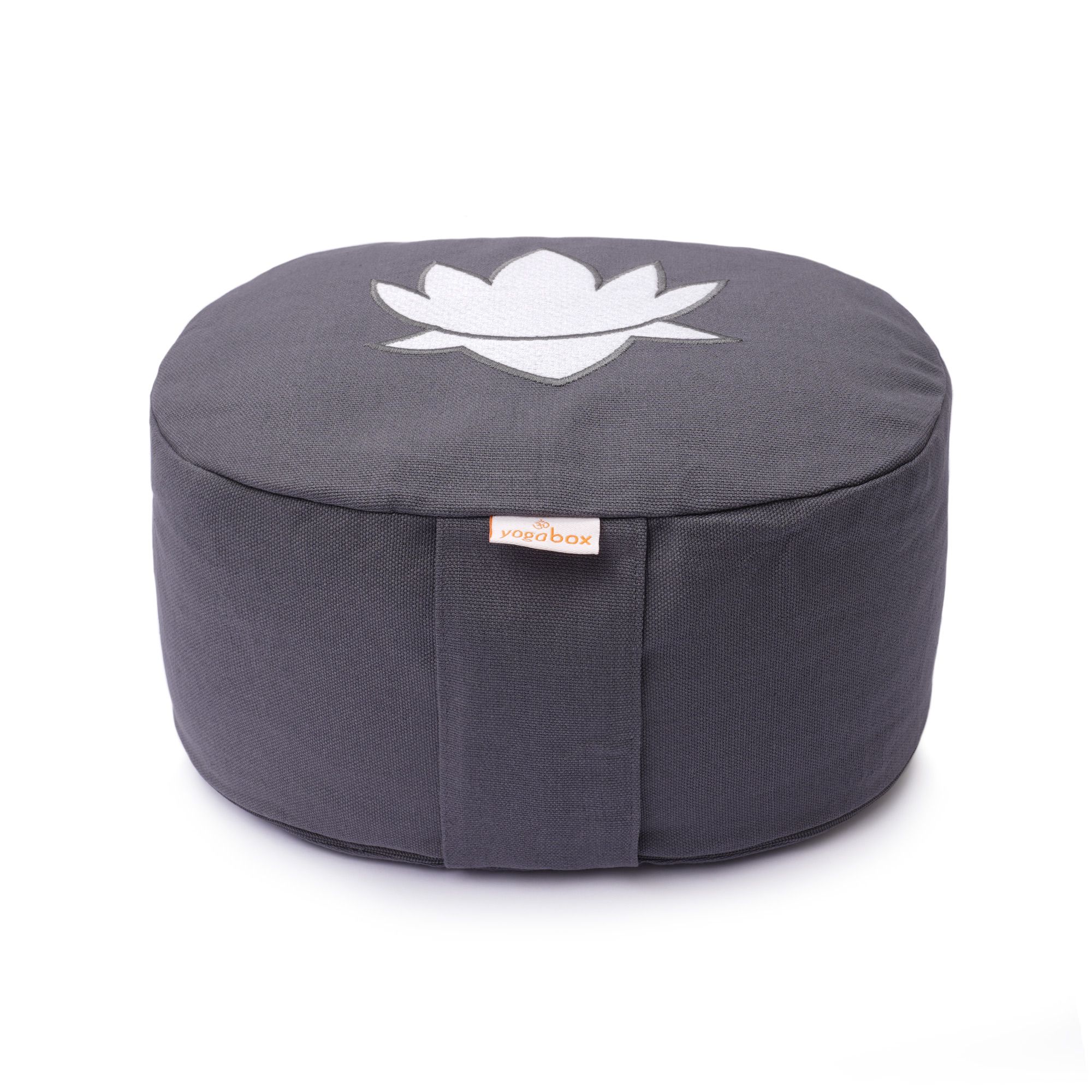 yogabox Yogakissen oval Lotus Stick Basic - grau 28 x 23 13,0 cm 1 St