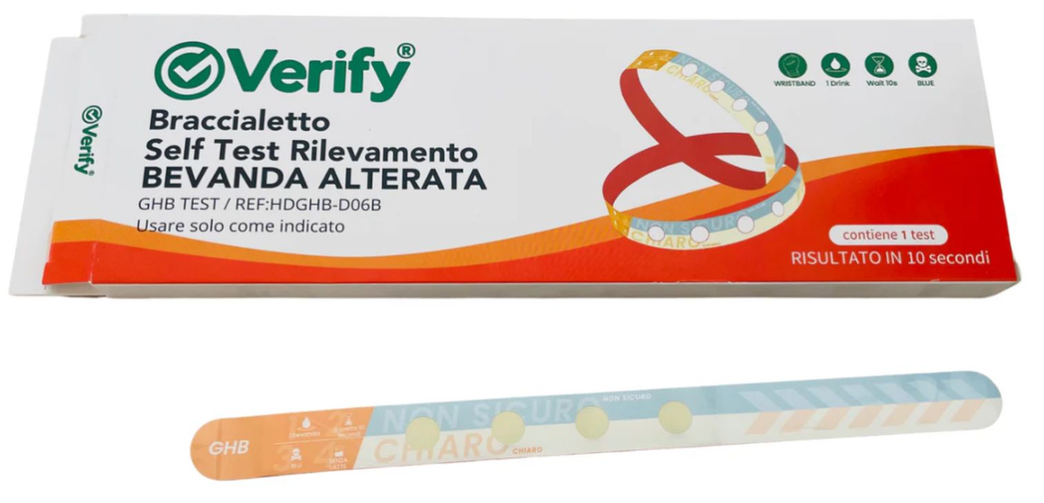 Verify Braccialetto Self Test Rilevamento Bevanda Alterata