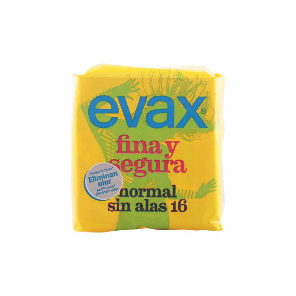 Gelbe Verpackung mit Produktnamen und Schriftzug. Enthält 16 Stück. Mit AktiPearls zur Geruchsneutralisierung.