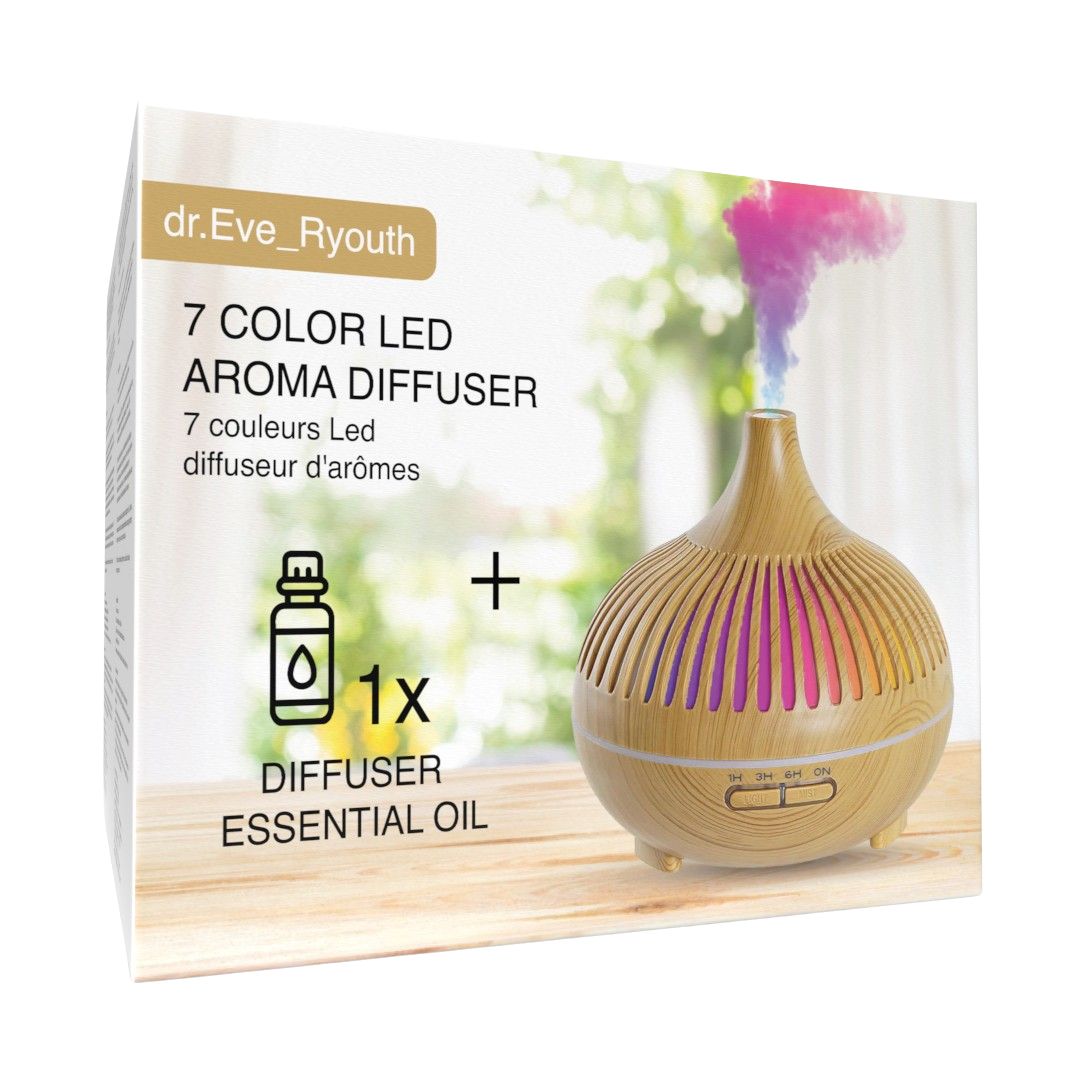 Dr. ever youth 7 Farben LED-Aromadiffusor - UK Stecker / EU Stecker