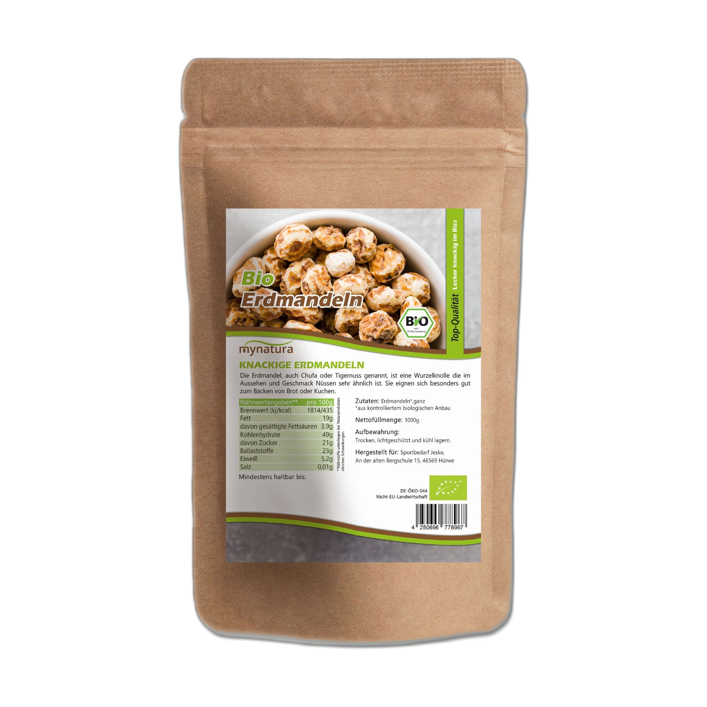 Mynatura Bio Erdmandeln ganz 1000 g