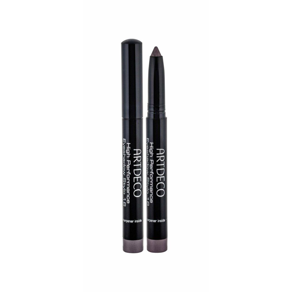 Artdeco High Performance Eyeshadow Stylo. Zwei Stifte, einer mit Kappe. Produktname und Marke sind sichtbar.