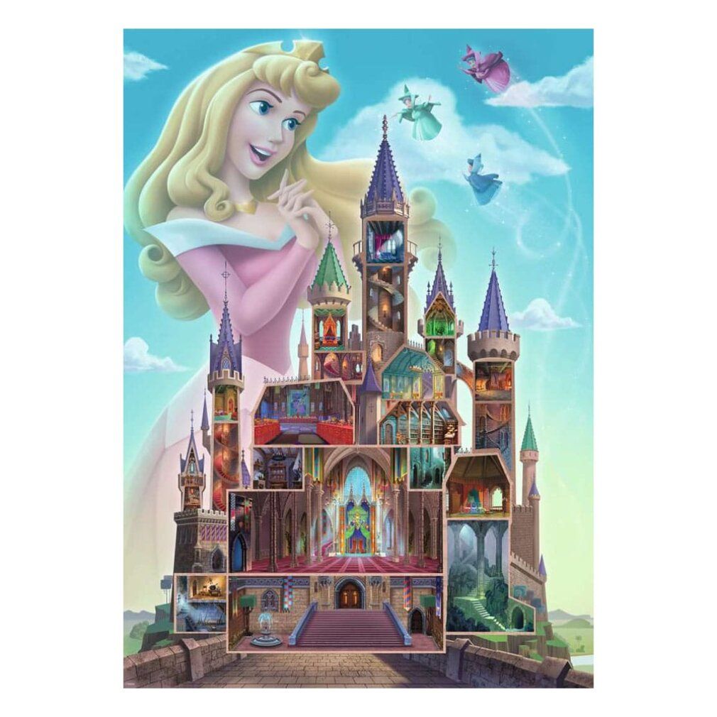 Puzzle Disney Castles: Aurora (1000 pezzi)