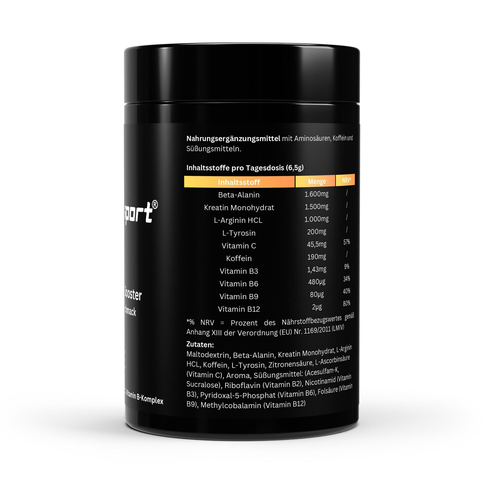 HEALTH & SPORT Pre-Workout Booster Tutti Frutti Pulver