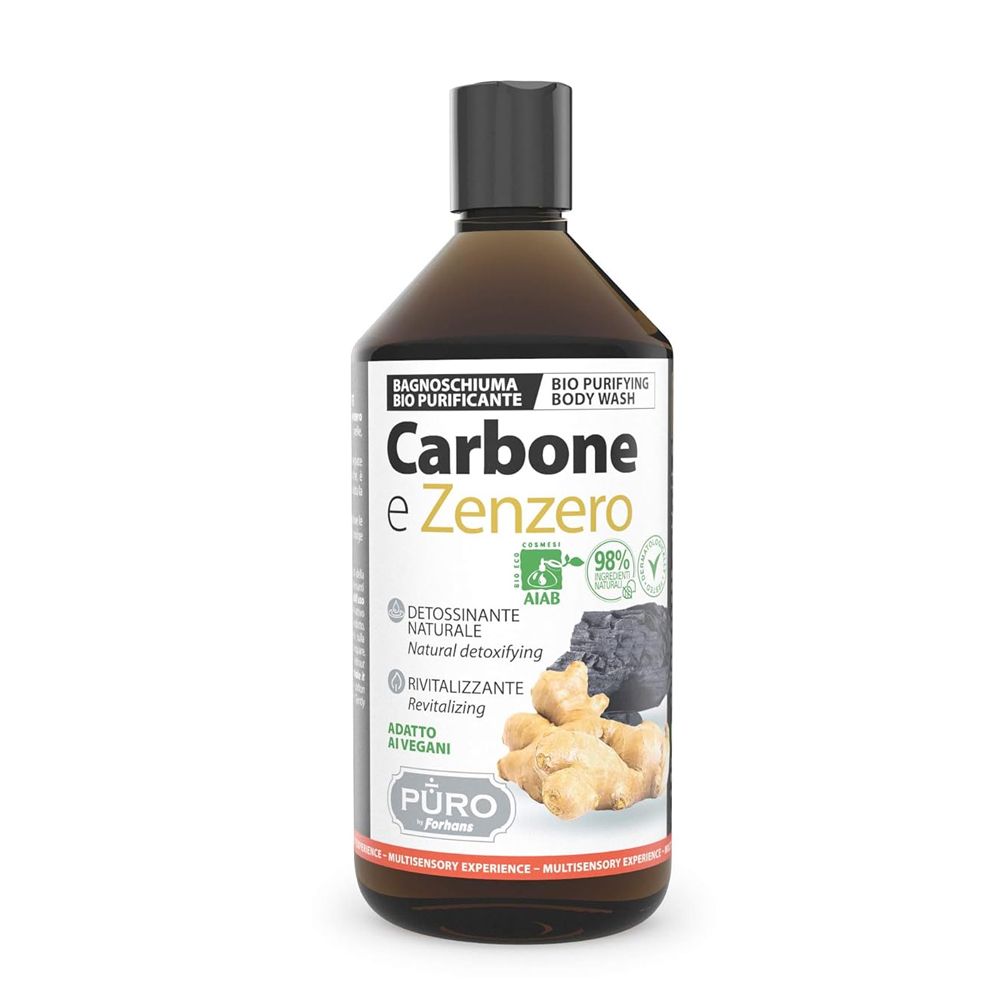 Puro BIO Duschgel Aktivkohle und Ingwer 11 St
