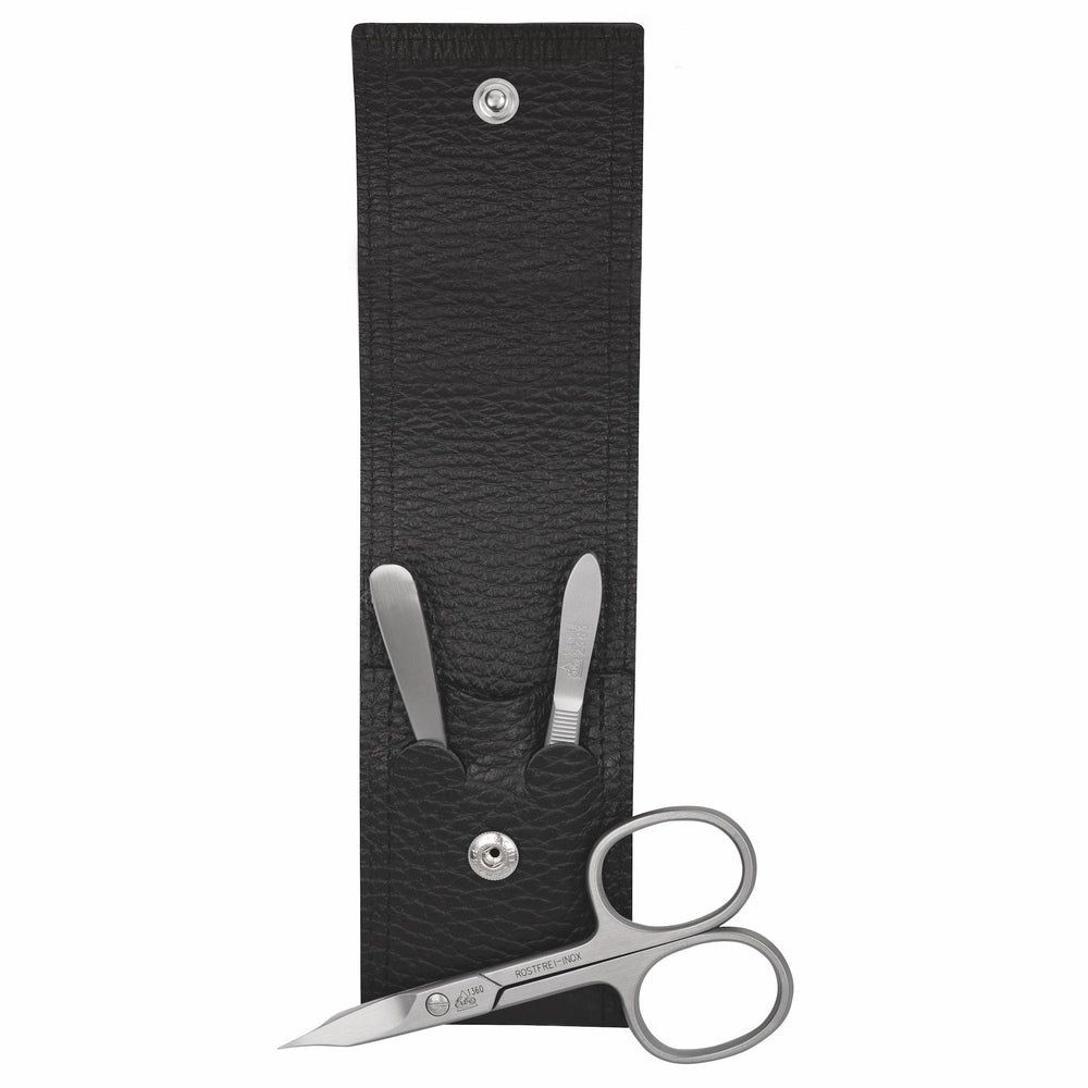 Erbe Solingen Maniküre Taschenetui inox Schwarz Piemont 1 St Set