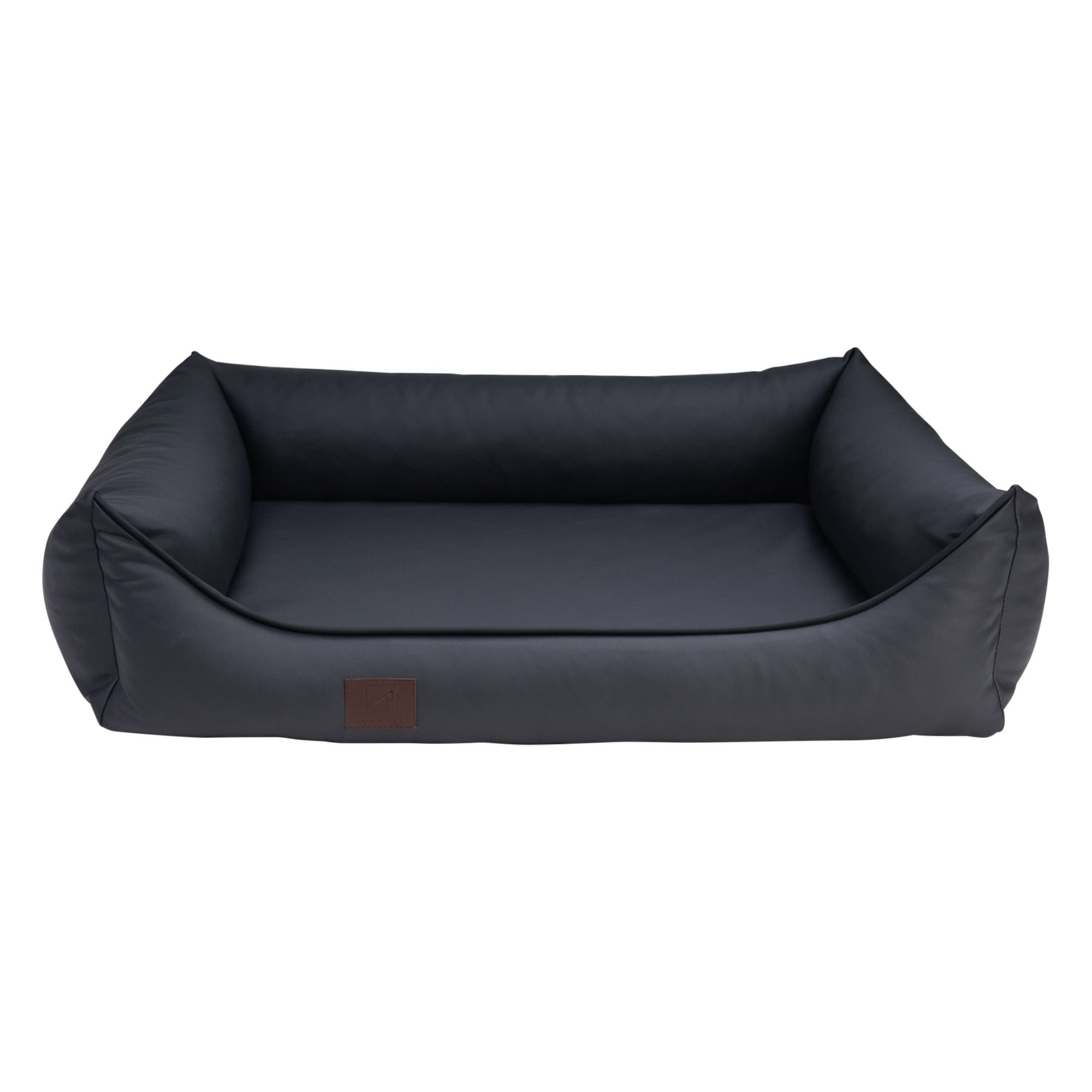 orthopädisches Hundebett "Buddy", Kunstleder, Farbe Grau 70 x 55