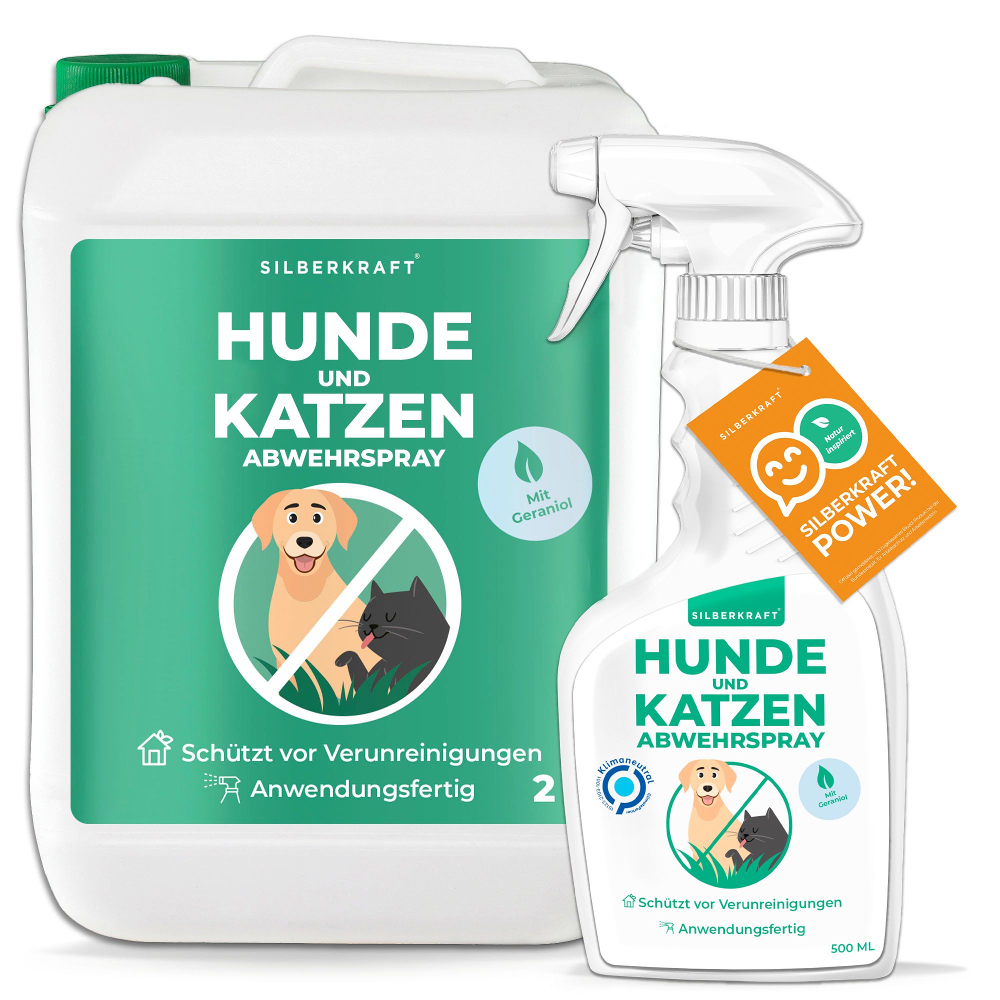 SILBERKRAFT Hunde & Katzenabwehrspray 2,5 l - SHOP APOTHEKE