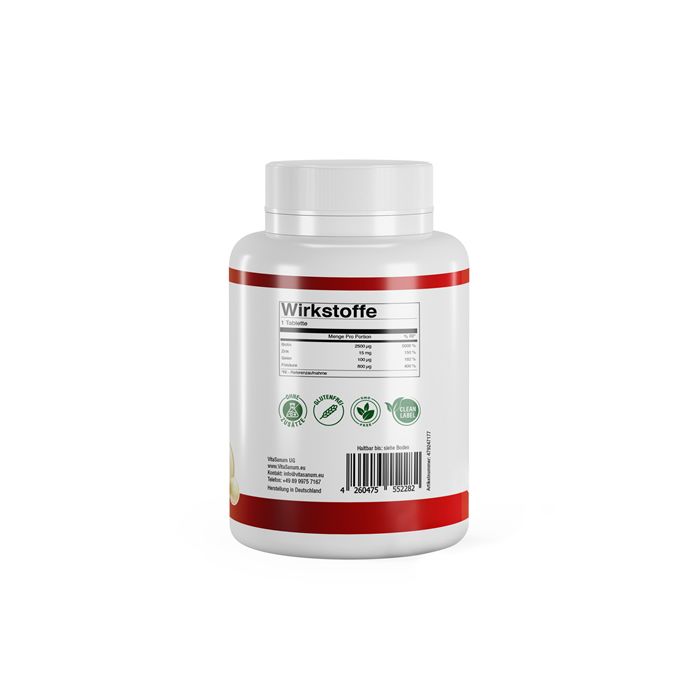 VitaSanum®- Biotin Plus + Zink Folsäure Selen 100 St Tabletten