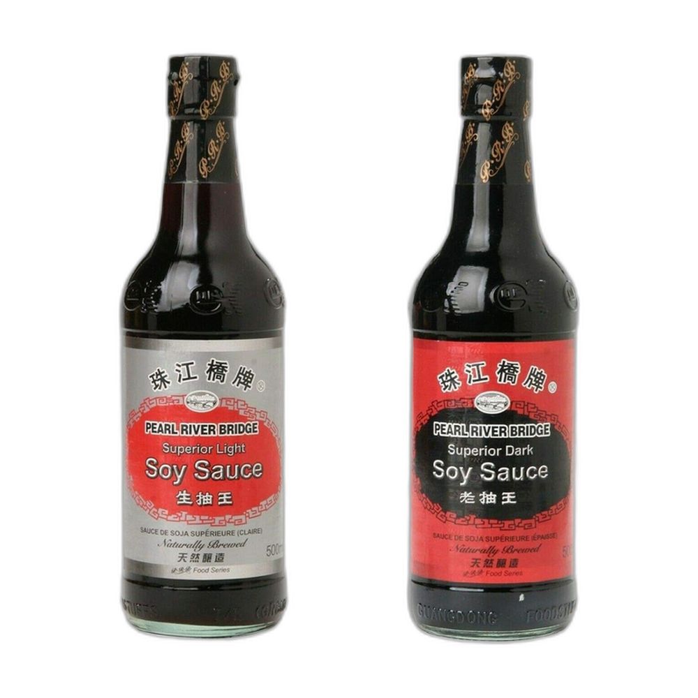 Pearl River Bridge Sojasauce Doppelpack Hell & Dunkel 1000 ml Flüssigkeit