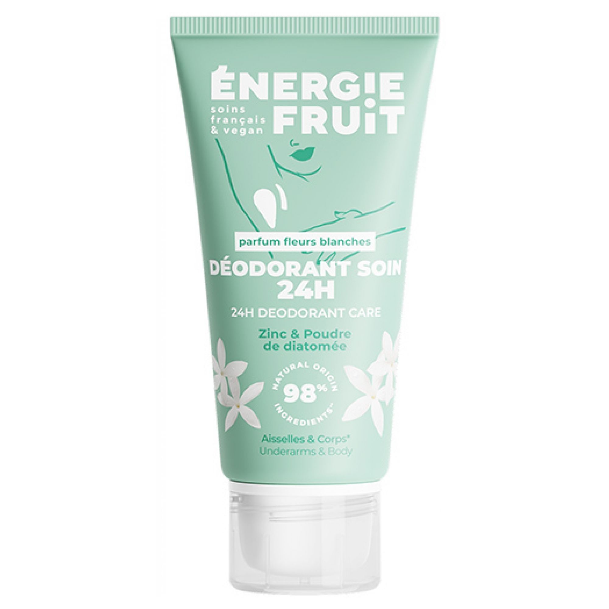 Energie Fruit Deodorant Pflege 24H Weiß Blau 5,3x3,1x11,7 cm