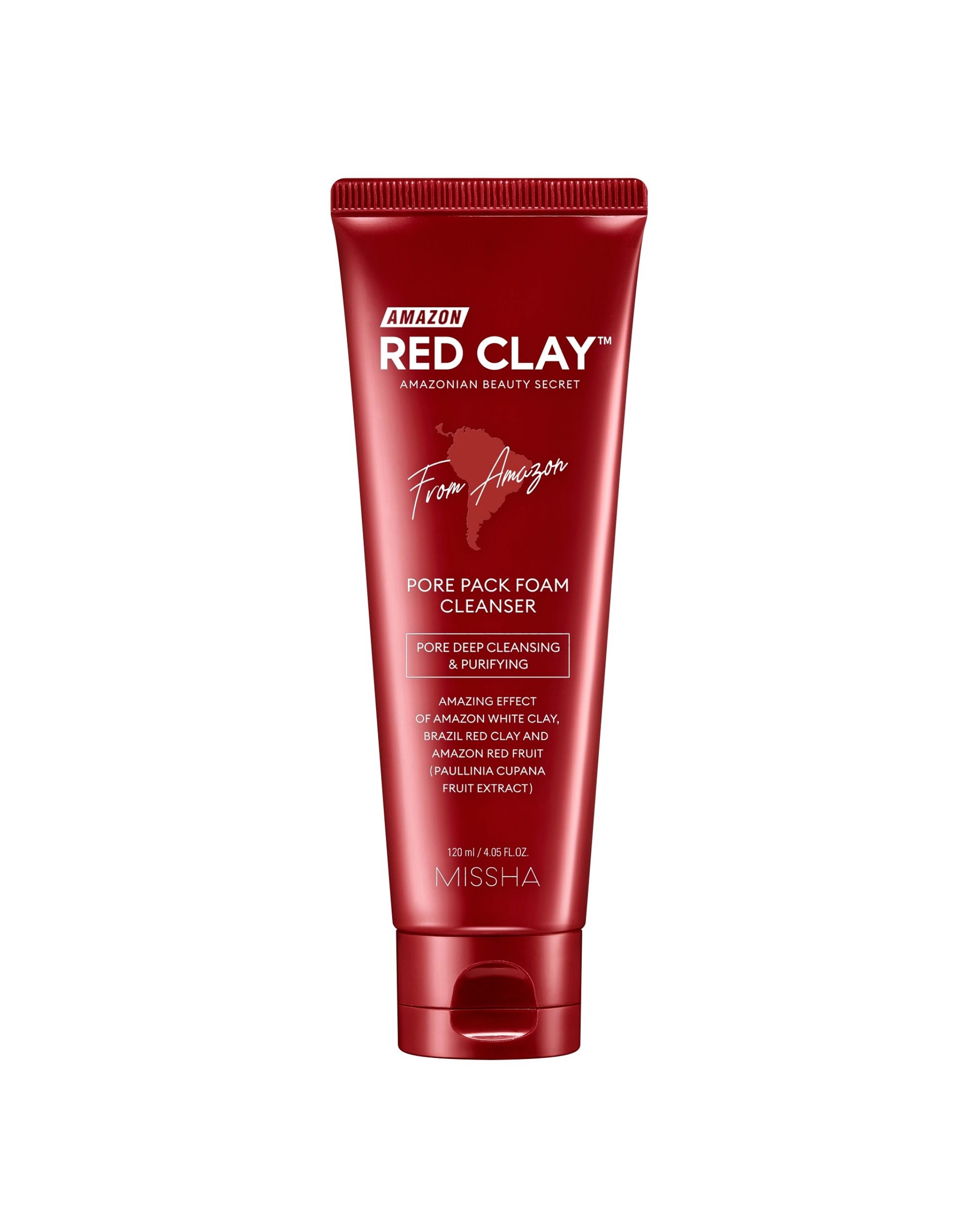 MISSHA Amazon Red Clay Pore Pack Foam Cleanser