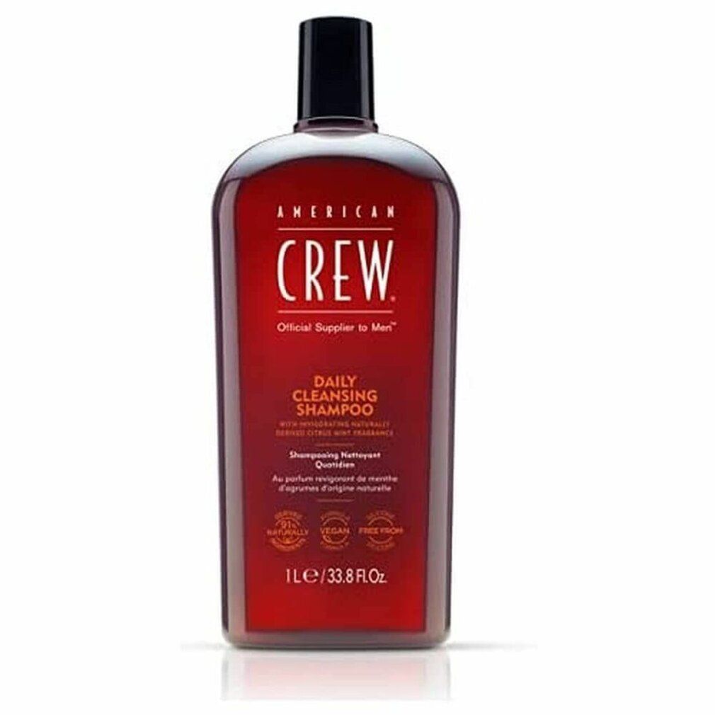 American Crew Daily Cleansing Shampoo, rote 1L Flasche.
