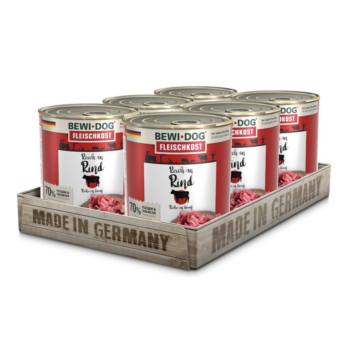 Bewi Dog Fleischkost Reich an Rind 4,8 kg