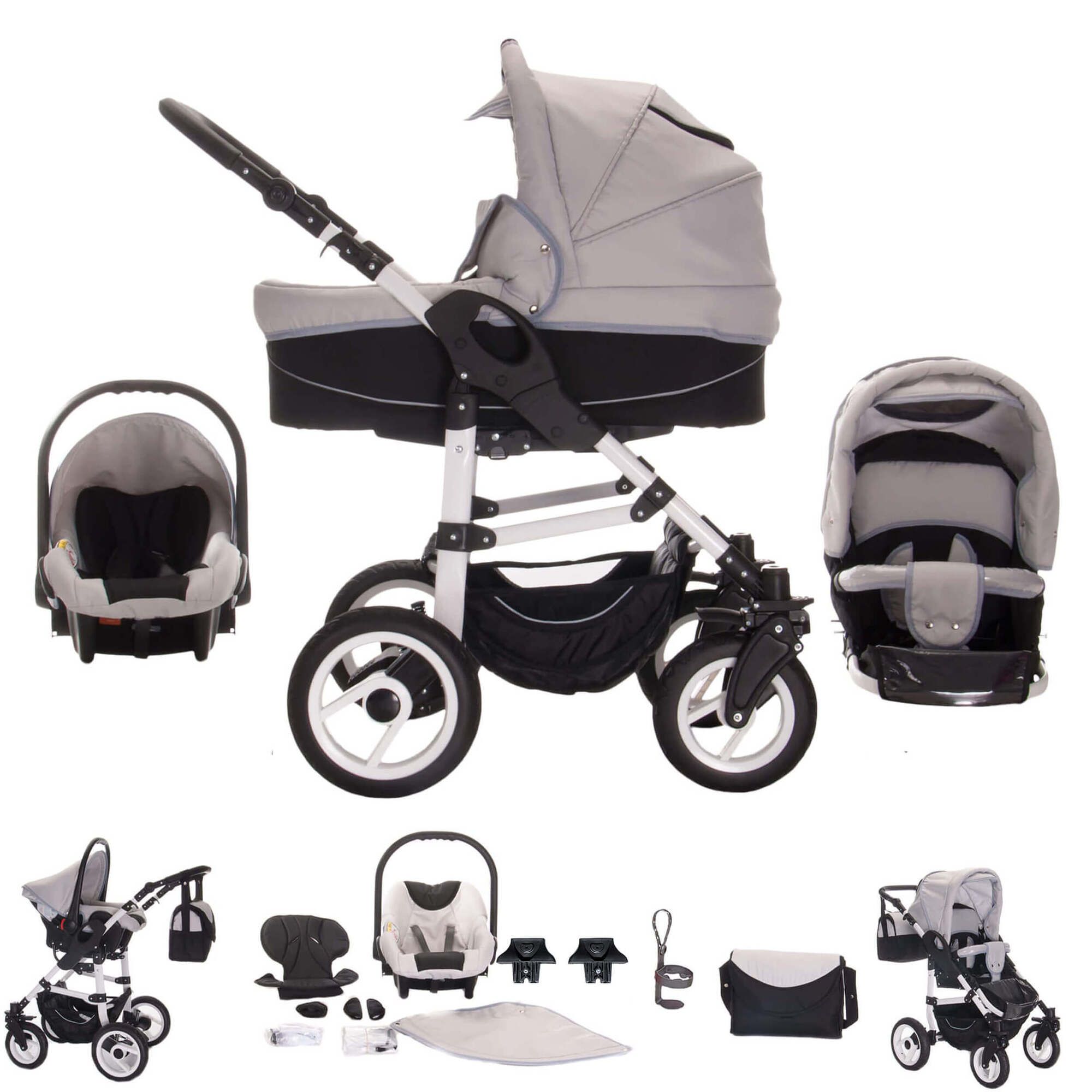 Bebebi Paris 3 in 1 Kinderwagen Set, Concord