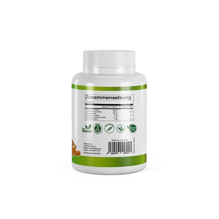 VitaSanum® - Curcumin + Schwarzer Pfeffer Ingwer 90 St Kapseln