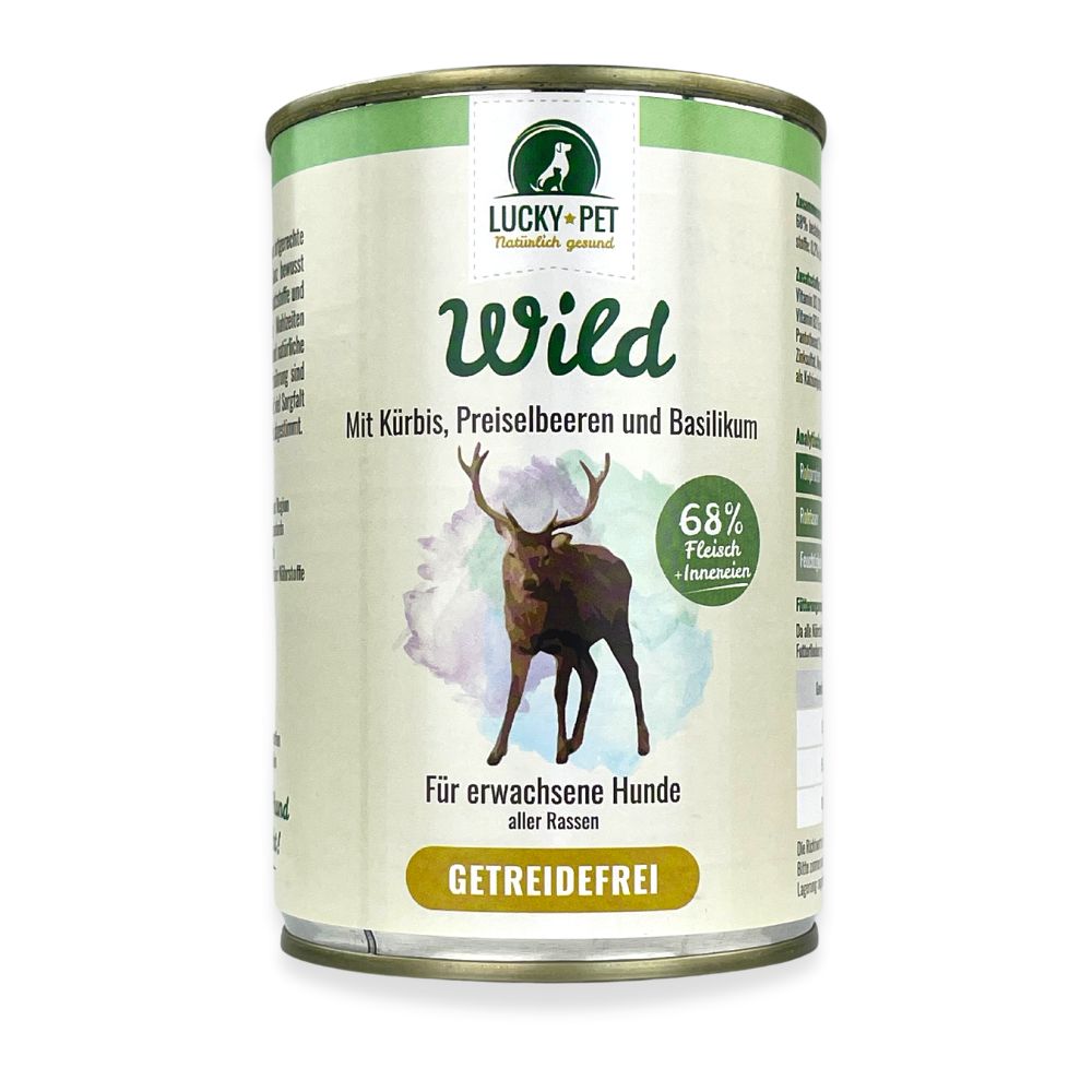 Lucky-Pet Wild mit Kürbis, Preiselbeeren und Basilikum für Hunde