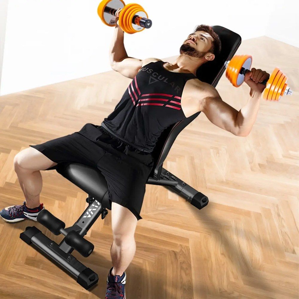 AsVIVA Hantelbank & Negativbank Home-Gym WB2