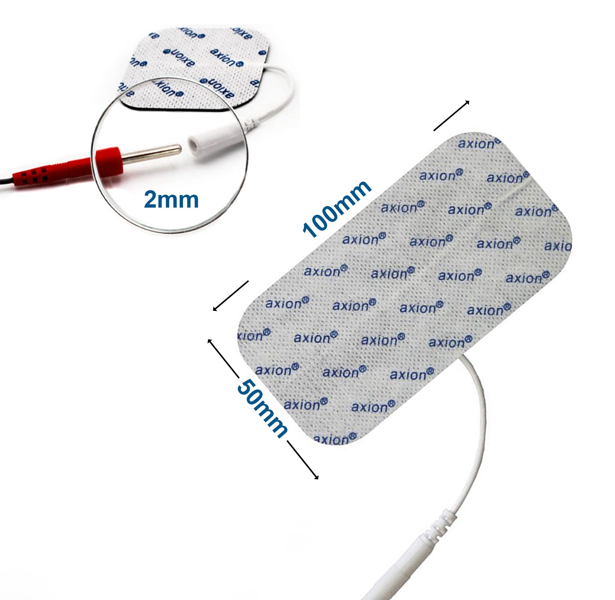 axion selbstklebende Elektrodenpads 10x5 cm Großpackung – passend zu axion, Prorelax, Promed, etc. 20 St Elektroden