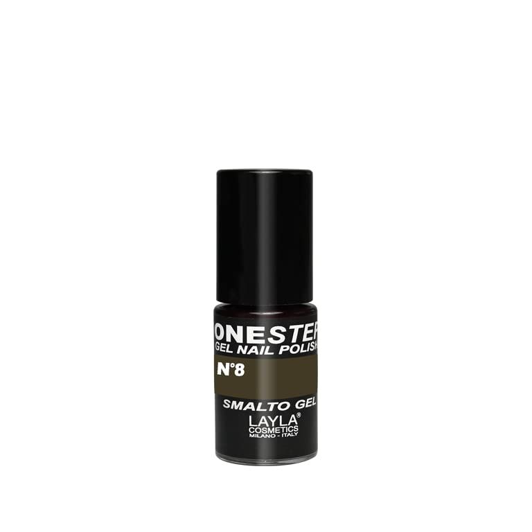 Layla Cosmetics One Step Gel-Nagellack 008 Anthrazit, 5 ml Nagellack