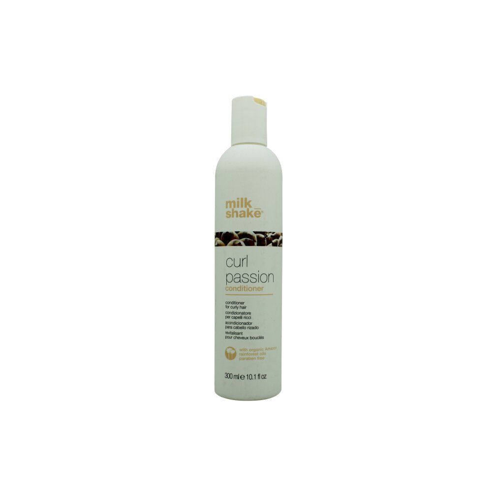 Weiße Flasche Milk_shake Curl Passion Conditioner für lockiges Haar.
