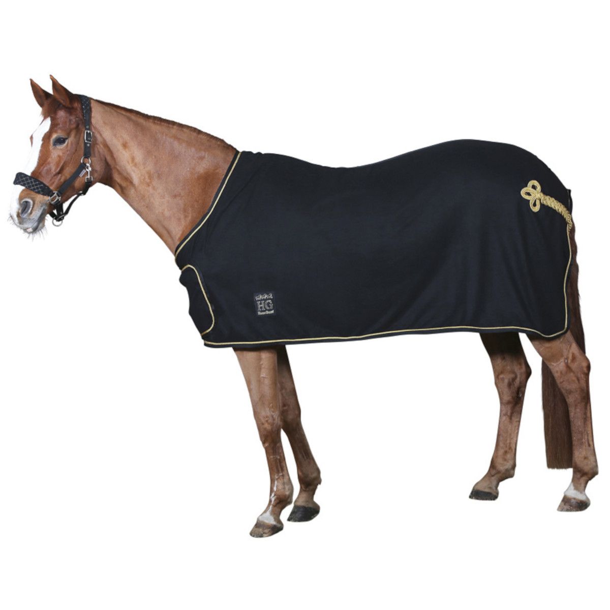 Horse Guard Showdecke für Pferde mit Frontlatz - navy - 135 cm