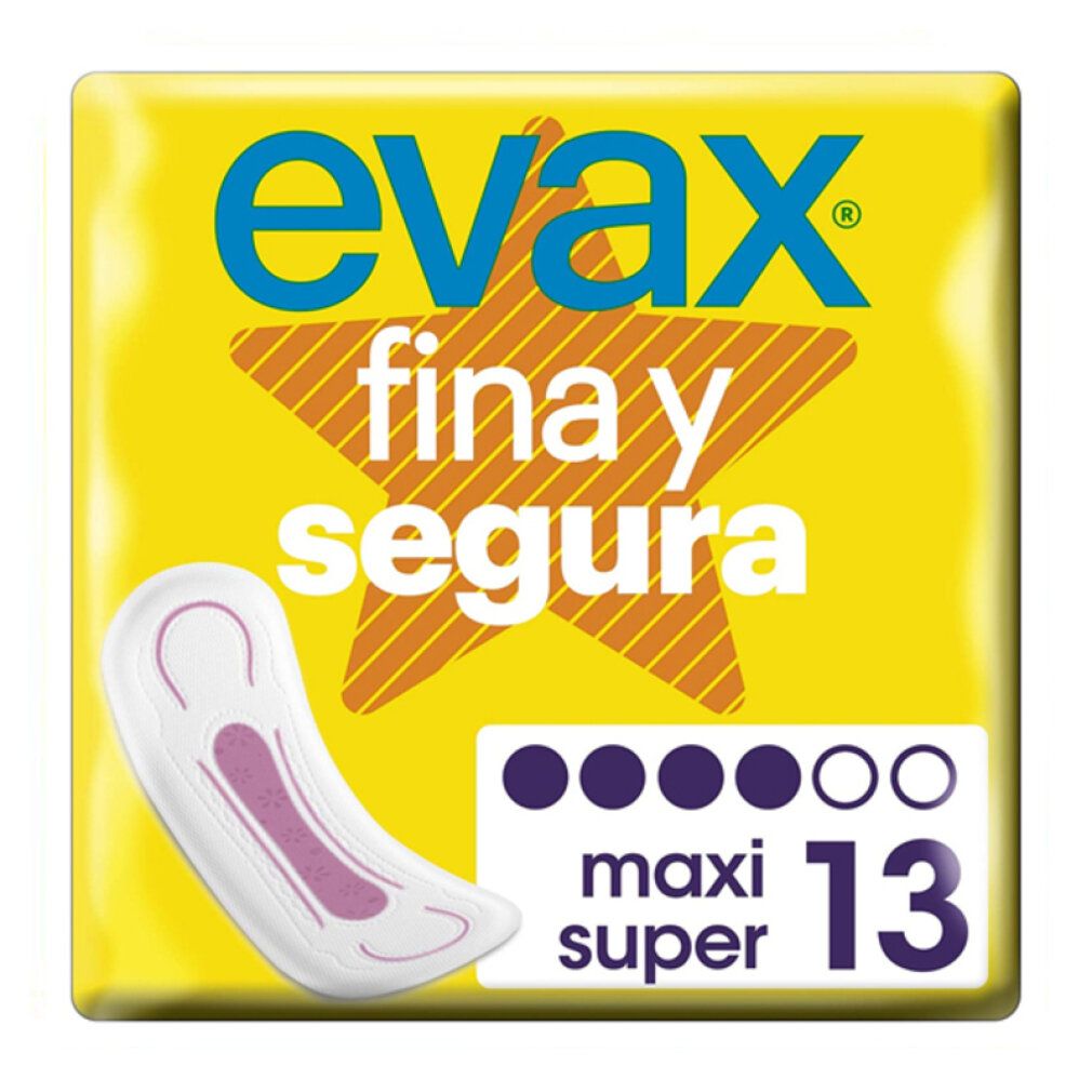 Evax Fina & Segura Maxi Damenbinden Ohne Flügeln 14 Einheiten