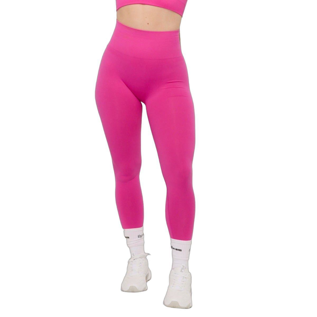 GymBeam Leggings Damen Seamless mit hoher Taille in Rose