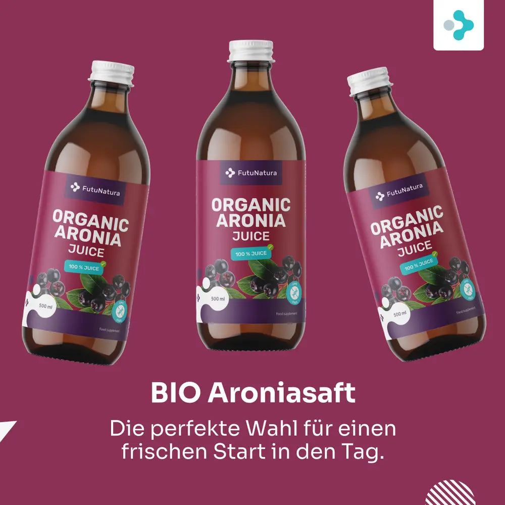 FutuNatura BIO Aroniasaft – 100 % Direktsaft