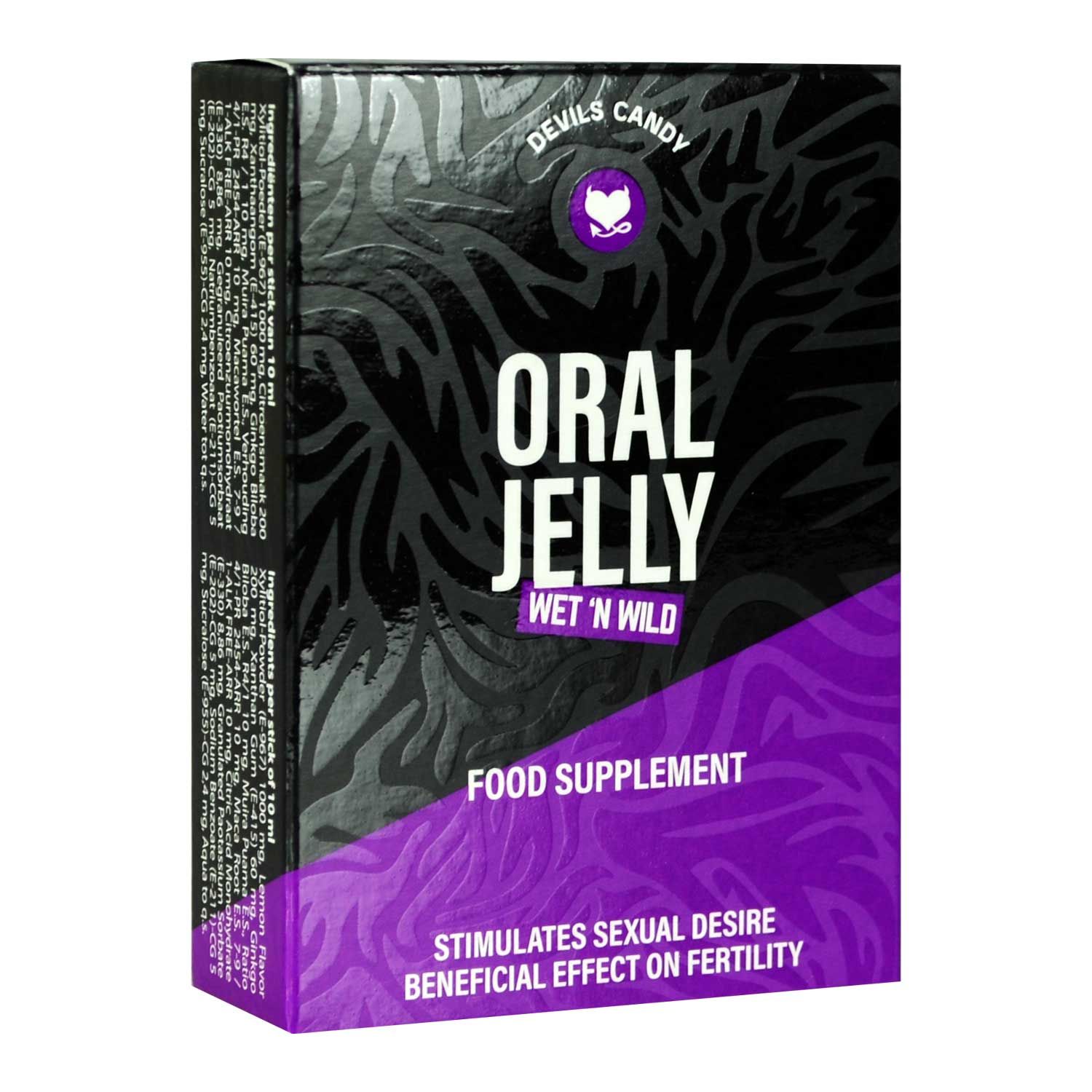 Verpackung von Oral Jelly, einem Nahrungsergänzungsmittel zur Steigerung des sexuellen Verlangens.