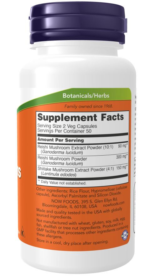 Rückseite der Flasche. Aufschrift: Supplement Facts. Enthält Informationen zu Inhaltsstoffen und Nährwerten. Orangefarbener Aufkleber.