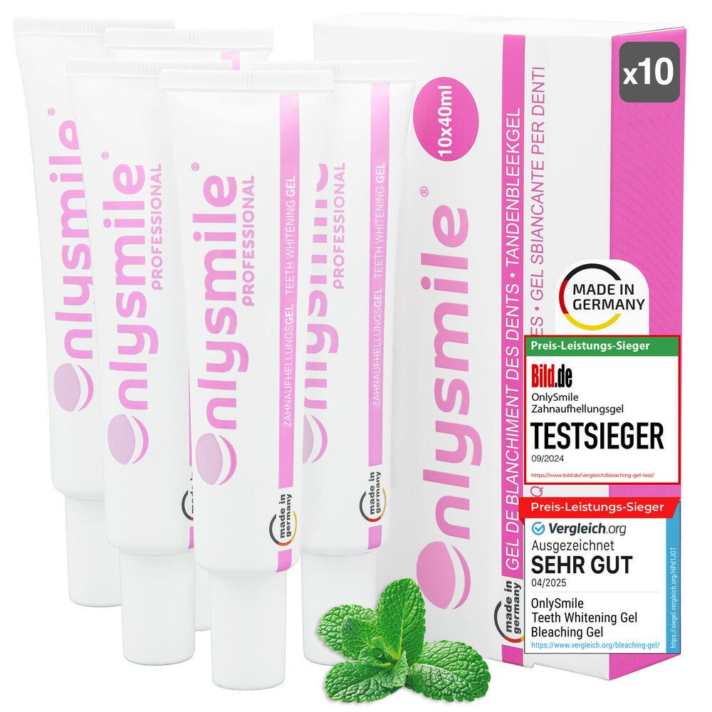 OnlySmile® Zahnaufhellung Bleaching Gel 10x40 ml Zahngel