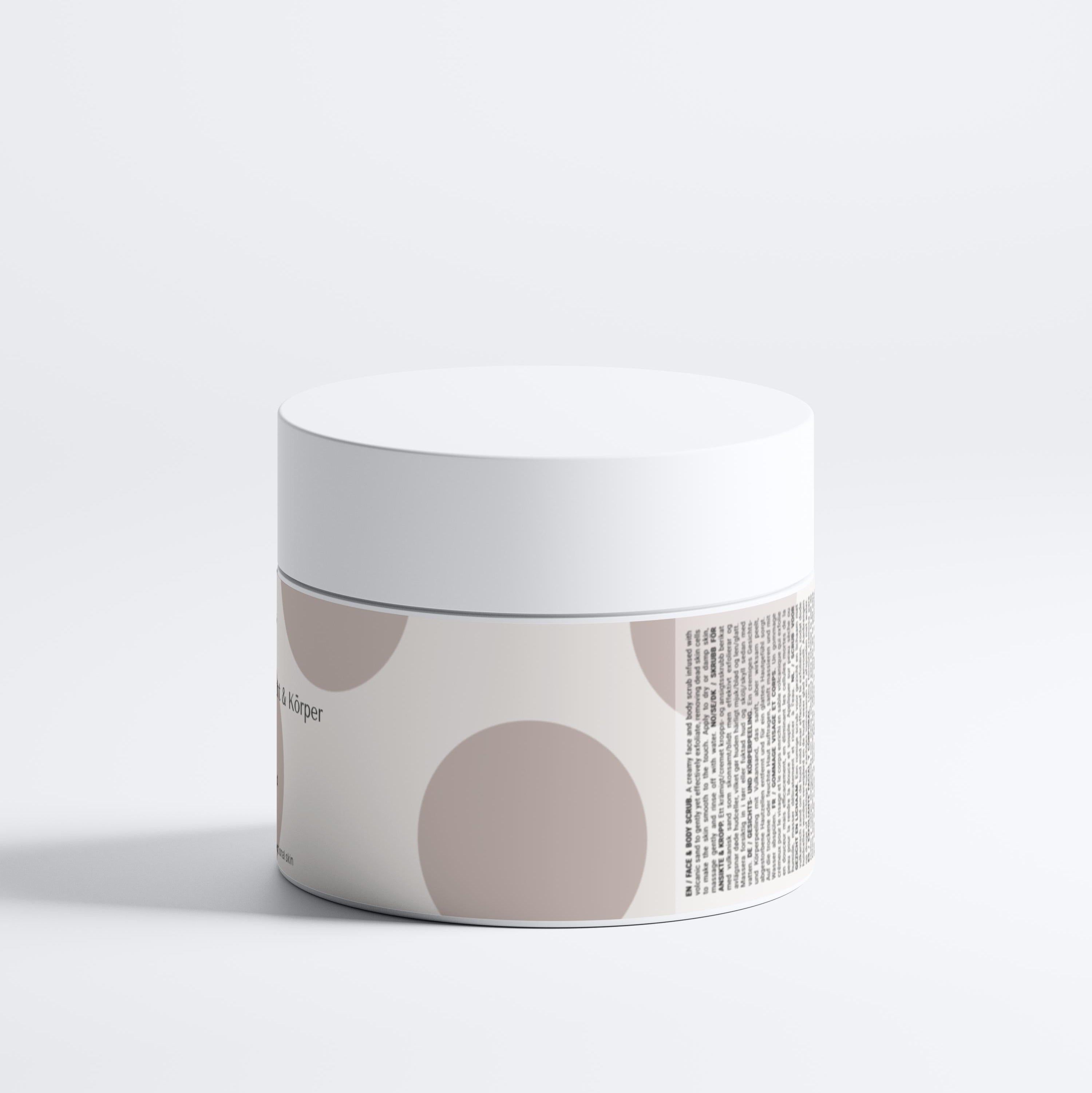 Zero Skin Scrub für Gesicht &  Körper mit vulkanischem Sand, revitalisierend für alle Hauttypen