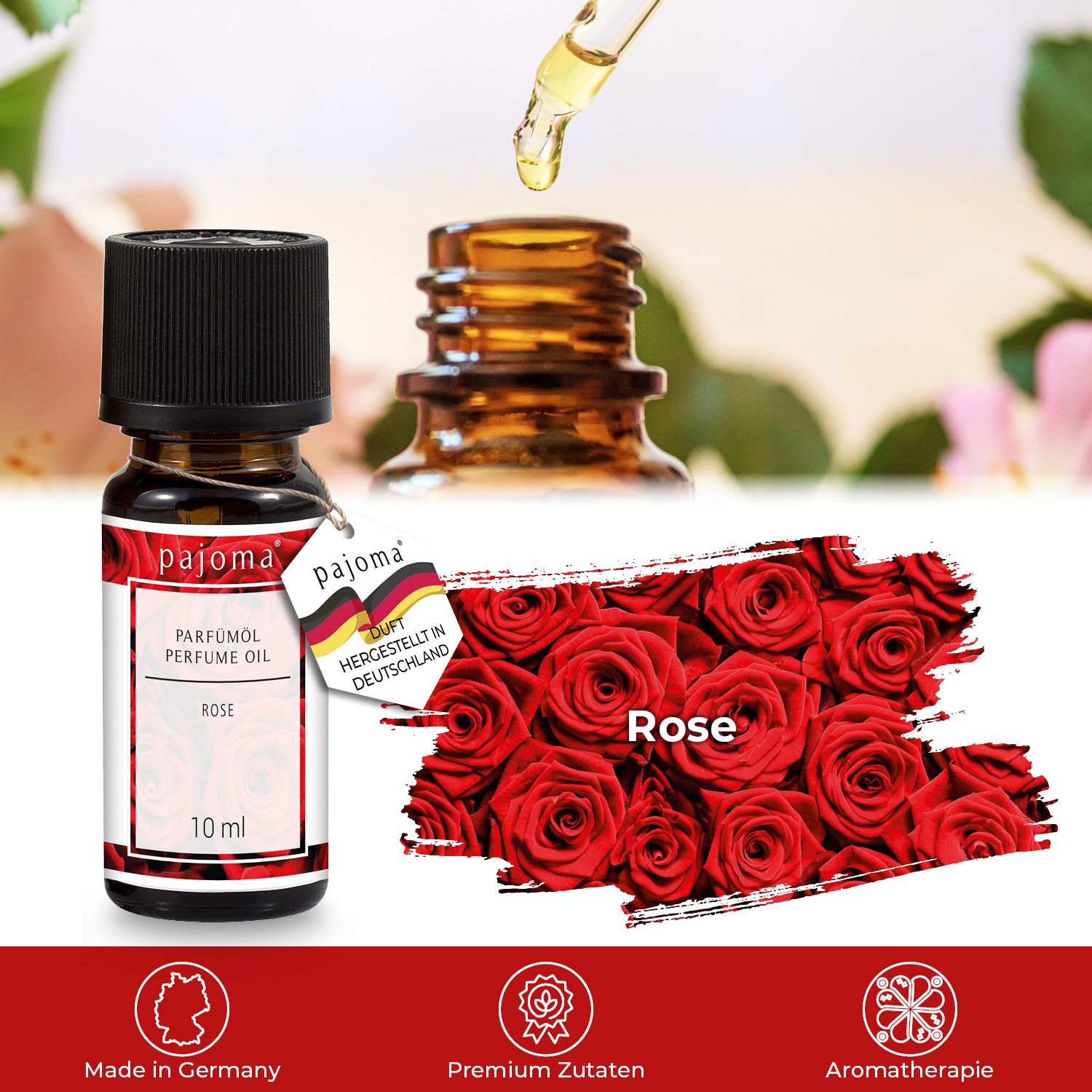 pajoma® Duftöl Rose 10 ml Flüssigkeit