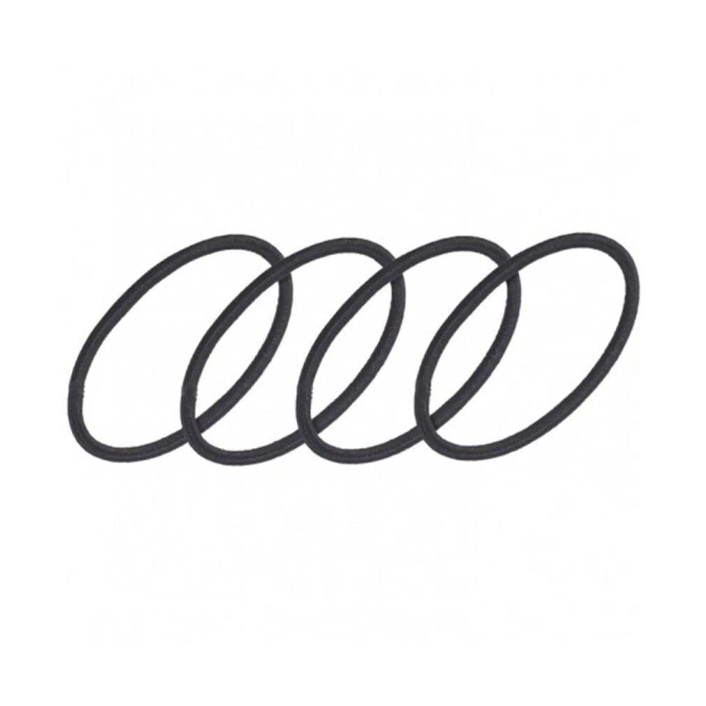 Eurostil Kartonschachtel mit glatt geschlossenen Gummibändern, Schwarz, Schwarz, 1 Packung