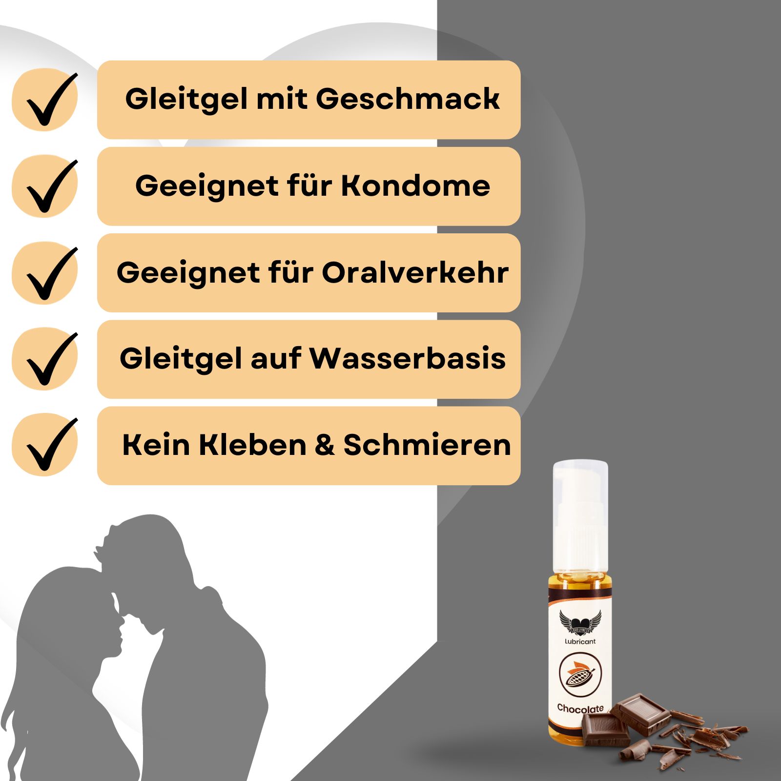 Lovelyness - Gleitgel mit Geschmack Schokolde 30 ml