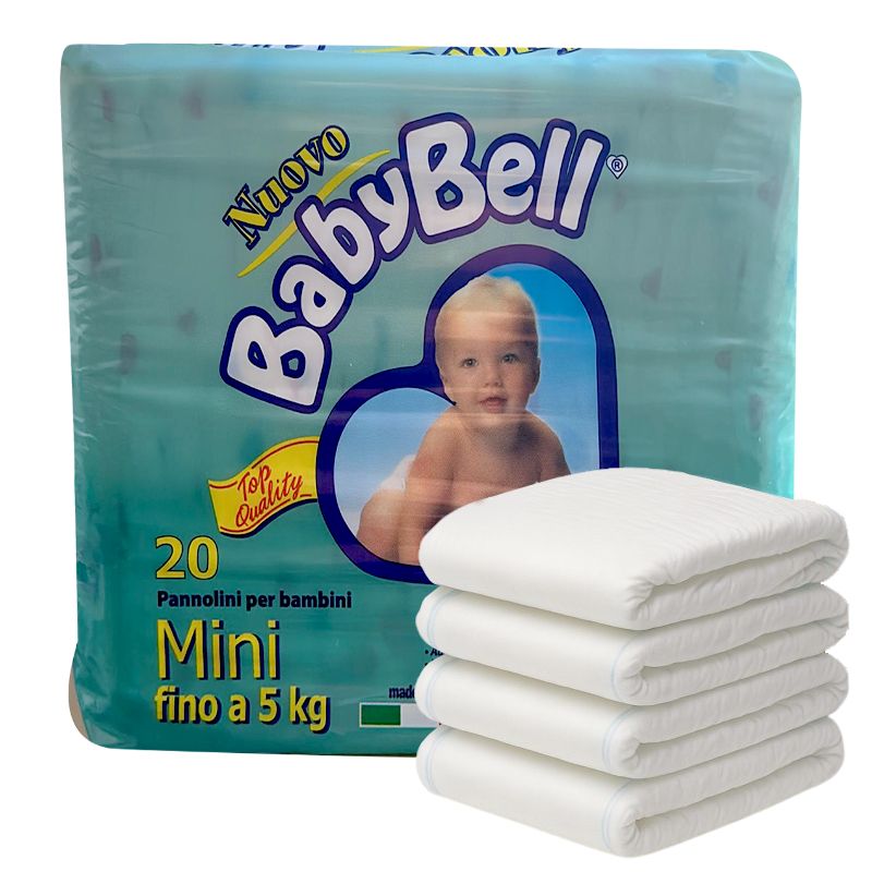 240 PANNOLINI BabyBell Mini per bambini fino a 5kg