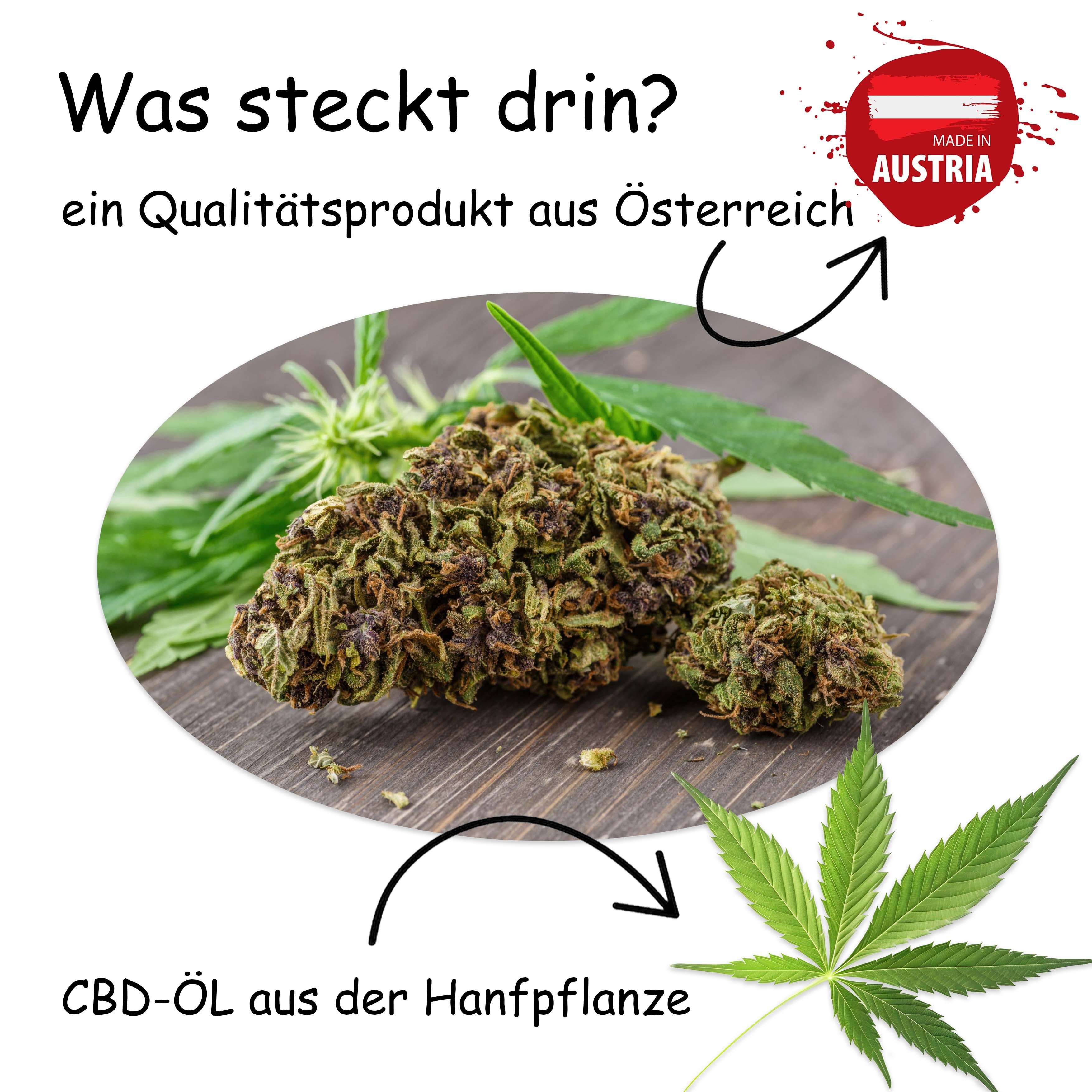 Pure Drops CBD ÖL Bundle 5% + 10% (1.380mg) Vollspektrum aus Österreich 20 ml Mundspray