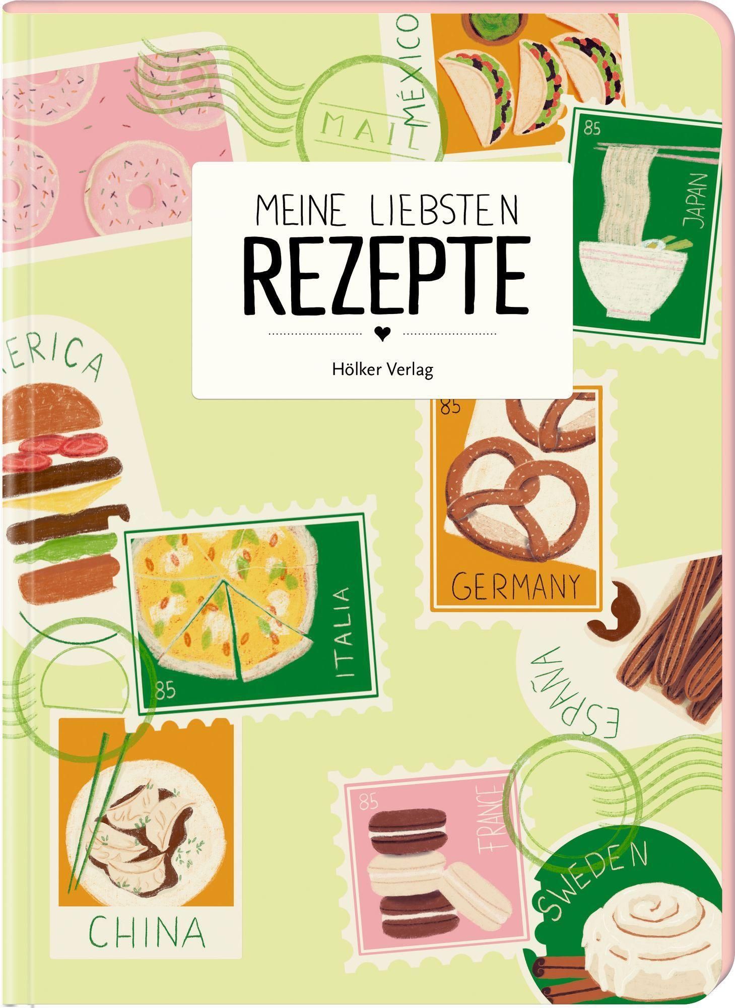 Meine liebsten Rezepte - Weltreise Einschreibbuch
