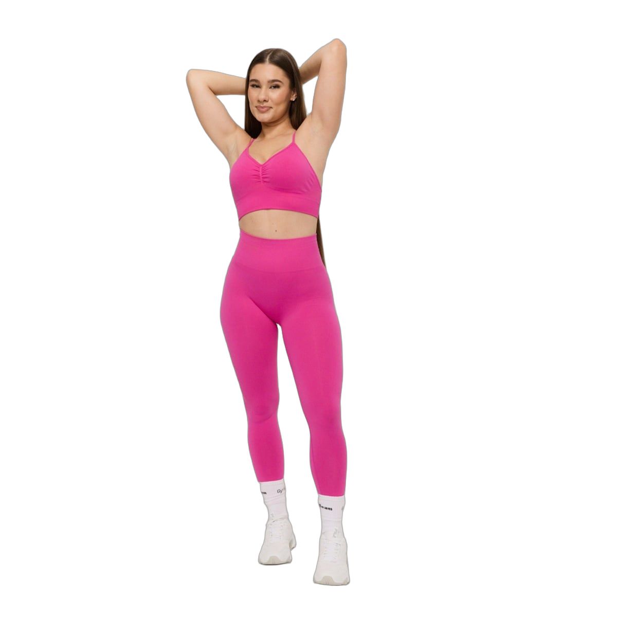 GymBeam Leggings Damen Seamless mit hoher Taille in Rose