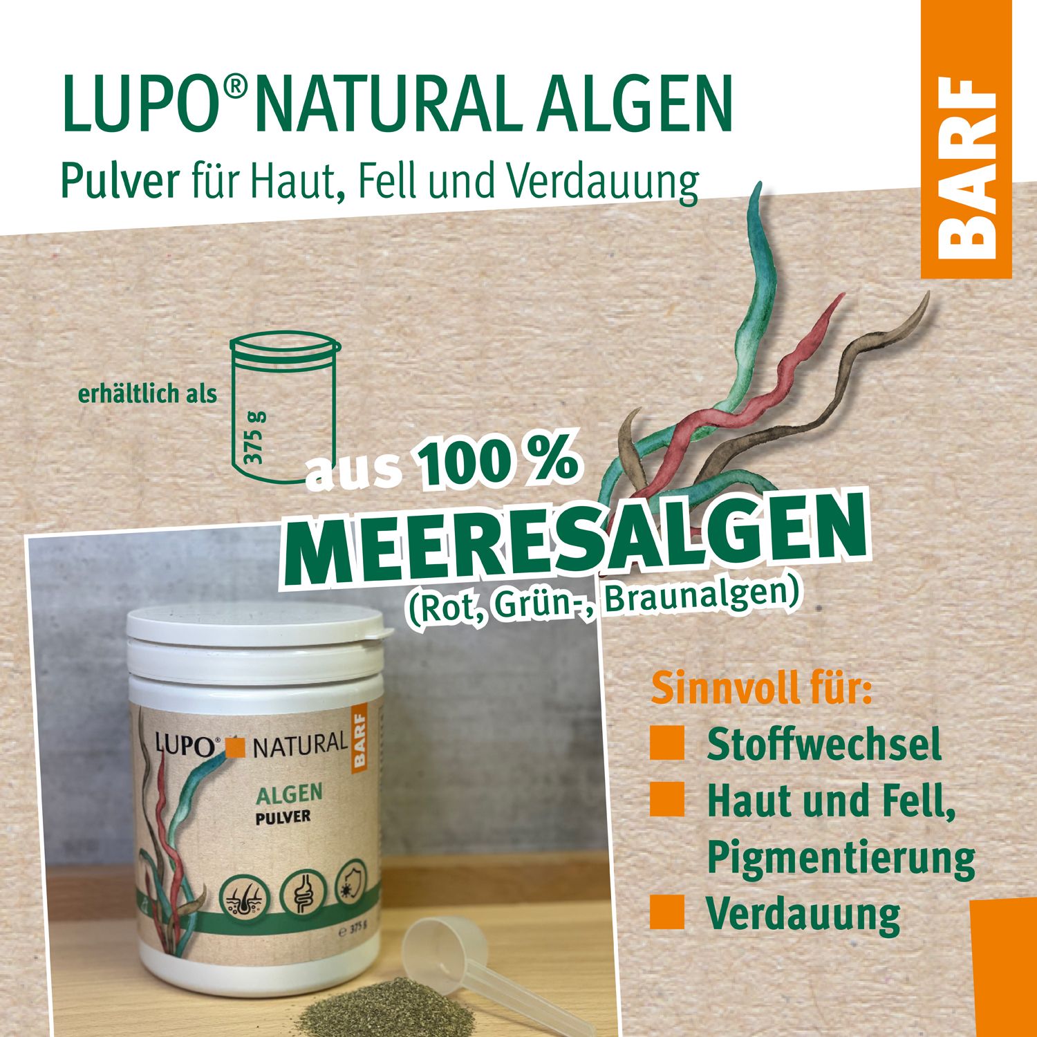 LUPO NATURAL Algen - Pulver