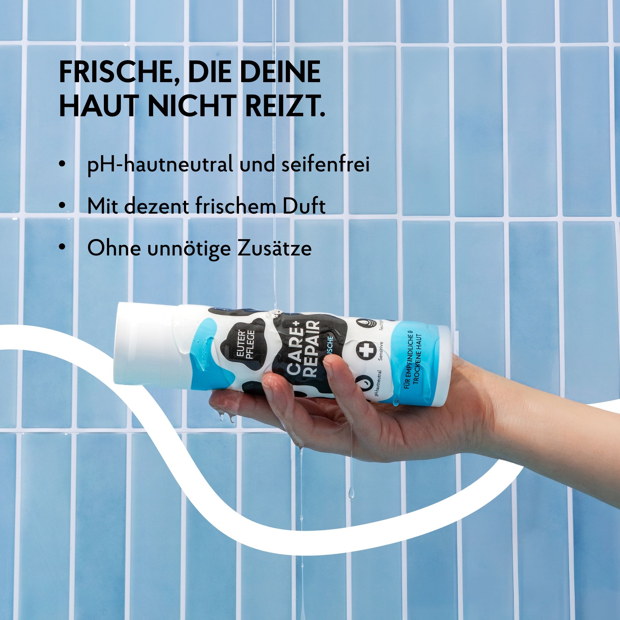 EUTERPFLEGE Care + Repair Duschgel für trockene und empfindliche Haut