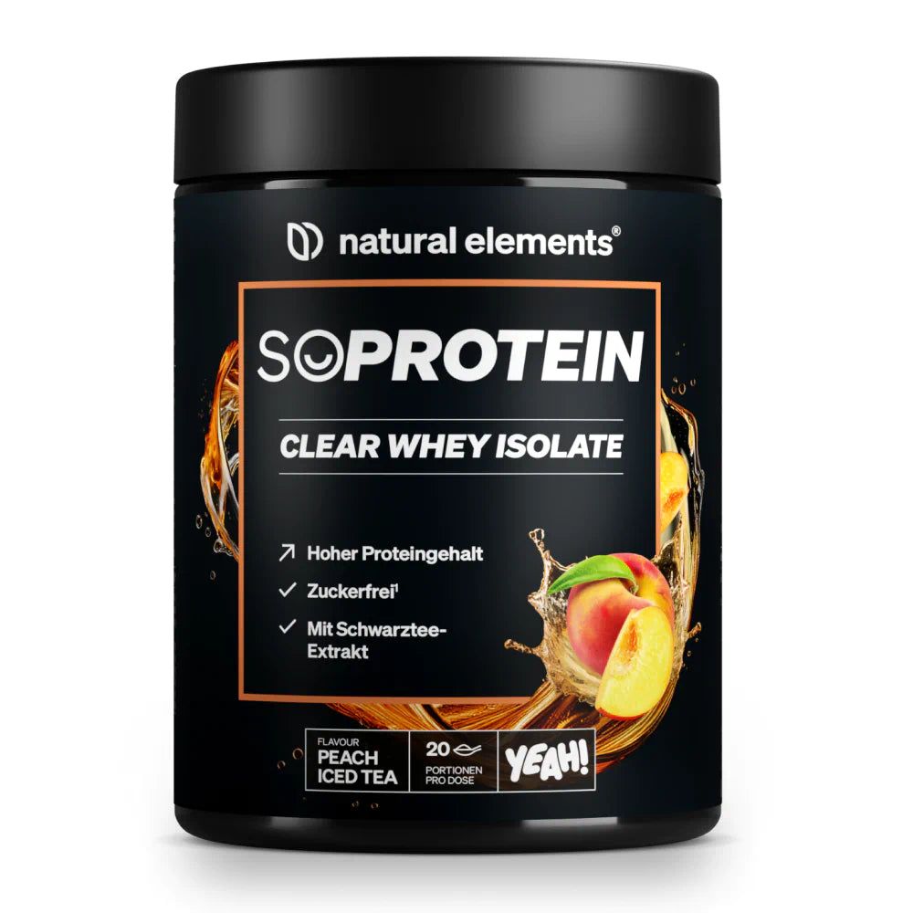 natural elements SoProtein Clear Whey Isolate - Peach Iced Tea
